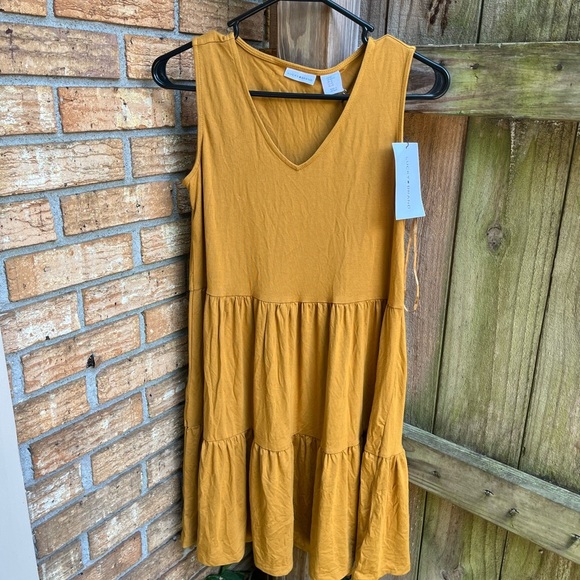 Lucky Brand Mustard Mini Dress - Picture 1 of 3